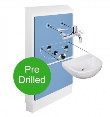 Medic Line Easy-Fit Half Height IPS Unit - Blue & White